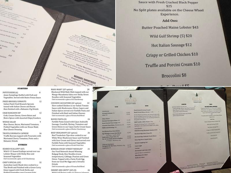 Black Forest Bistro Menu
