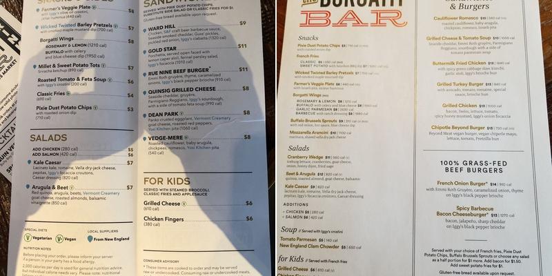 Sandwich Menu
