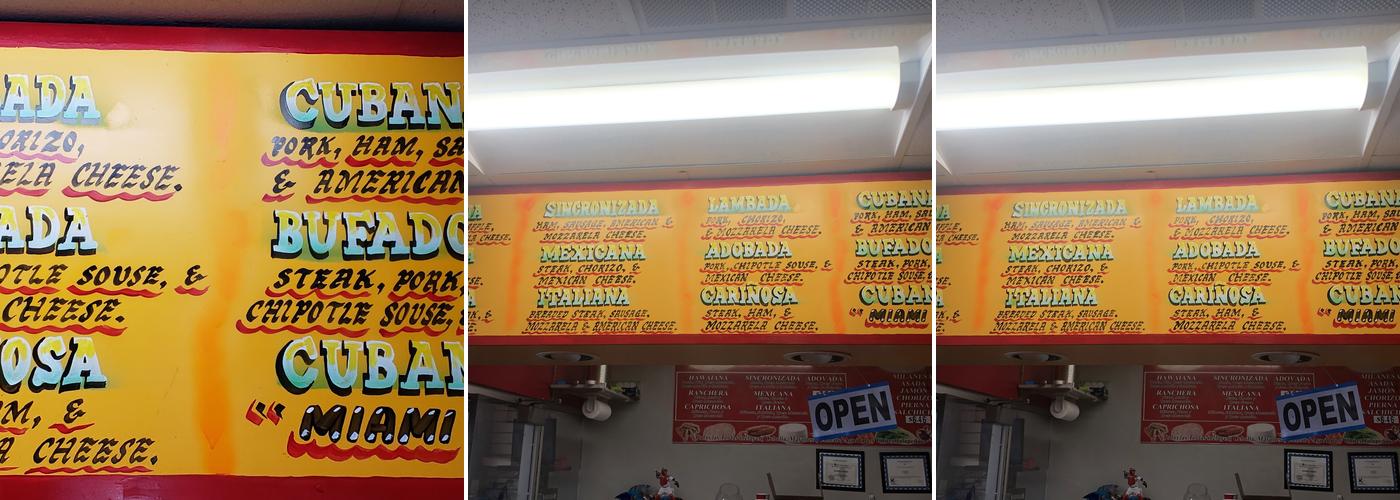 Las Tortas Menu
