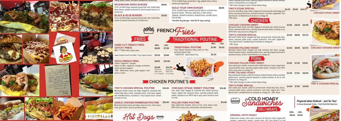 RV's Home of The Hoagy Menu