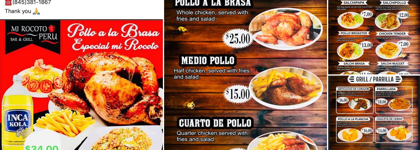 Mi Rocoto Perú Bar and Grill Menu