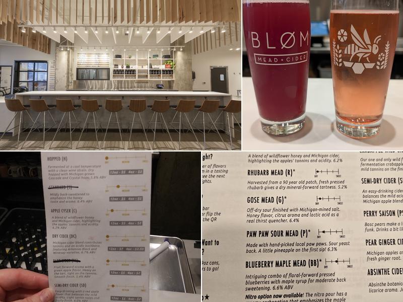 Bløm Mead + Cider Menu