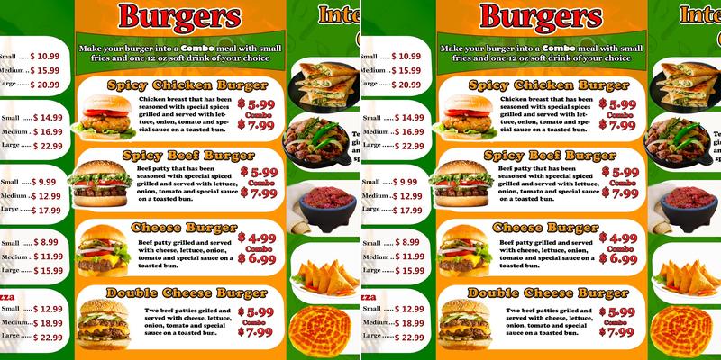 Nile Ethio Kitchen Menu