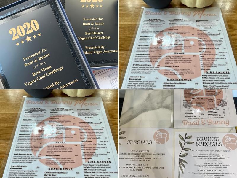 Basil & Bunny Menu