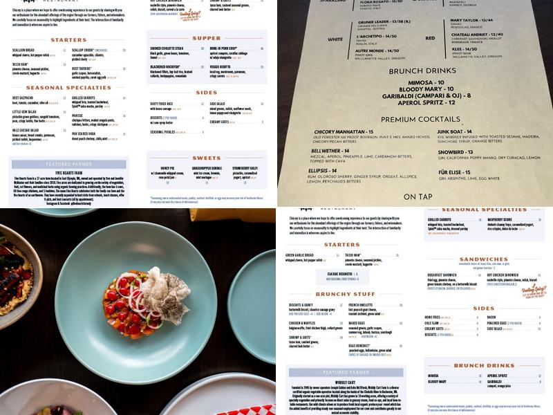Chicory Menu