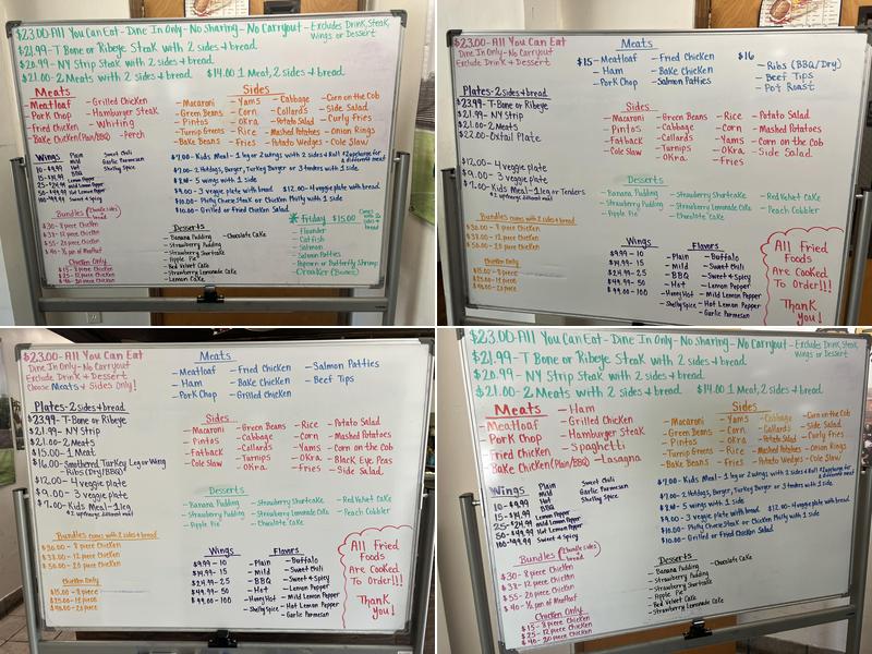 The Bess Group LLC Soulfood and Catering Menu