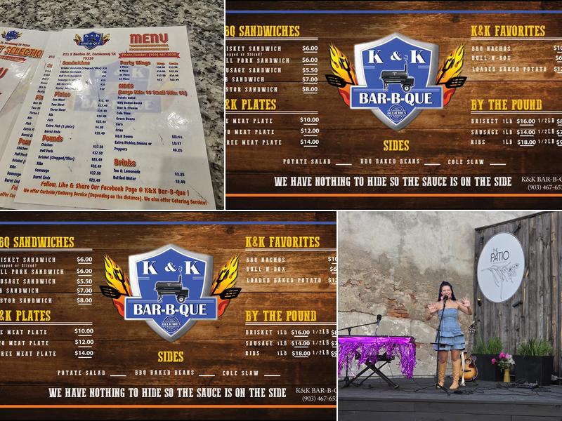 K & K Bar-b-que Menu