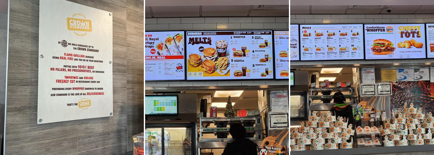 Burger King Menu