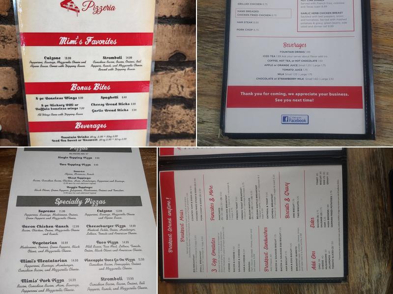 Mel's Diner Menu