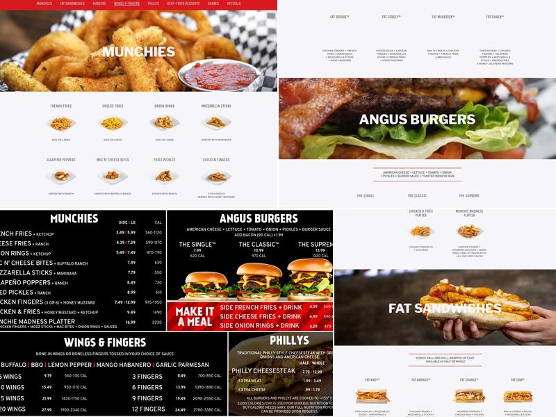 Fat Shack Menu
