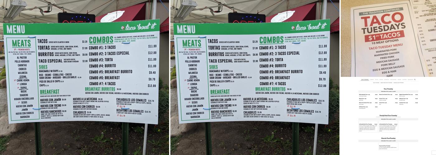 Los Comales Elgin Menu