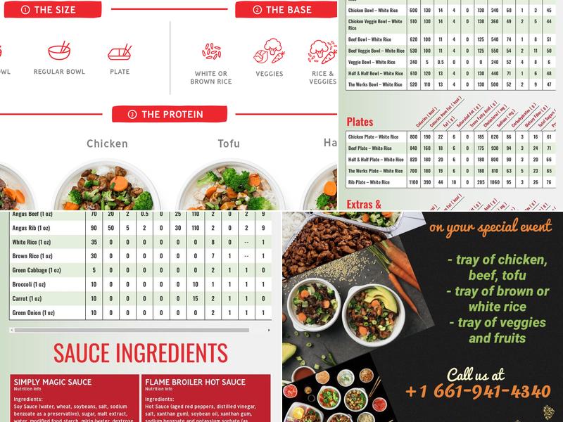 Flame Broiler Menu