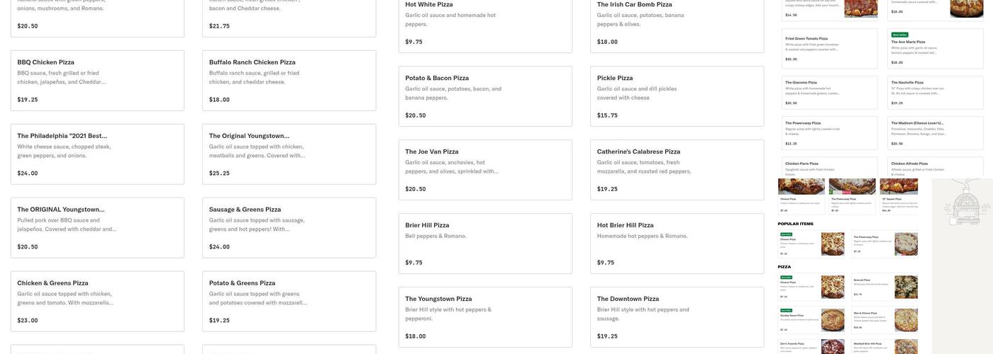 St A's Bistro Menu