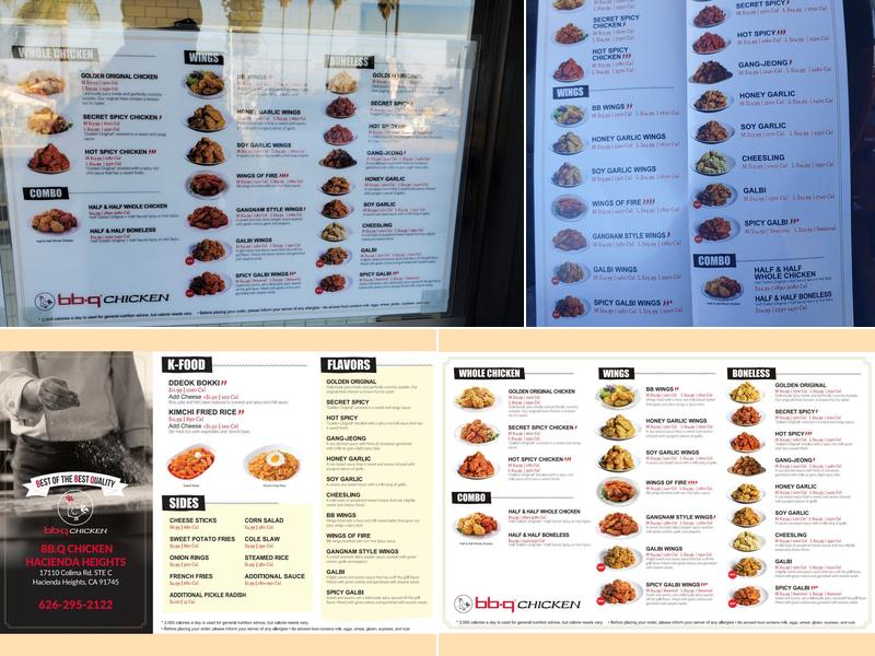 bb.q Chicken Hacienda Heights Menu