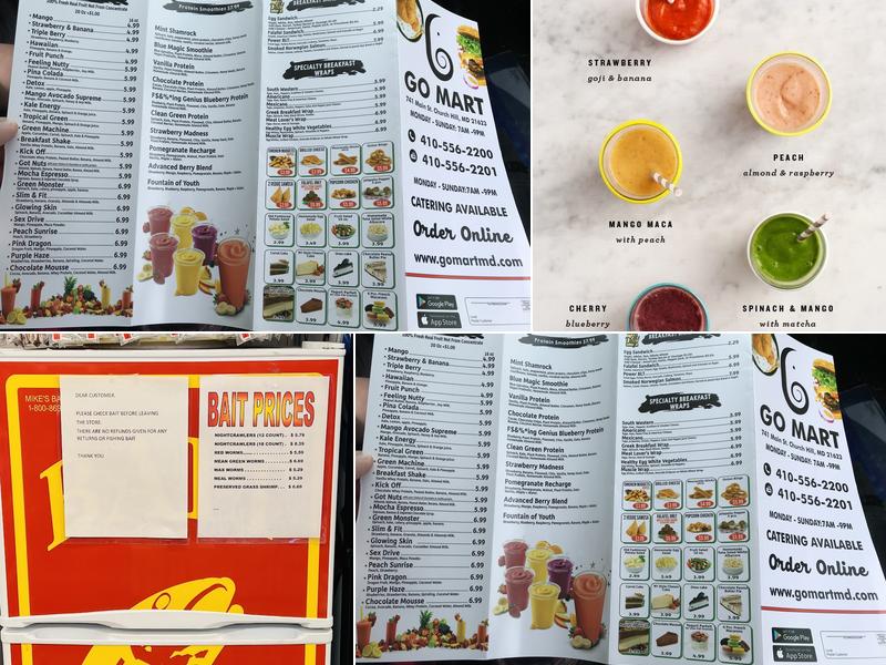 Go Mart Menu