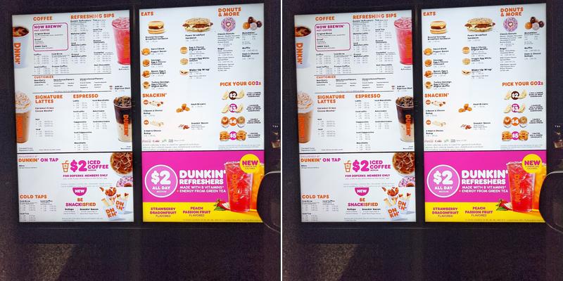 Dunkin' Menu