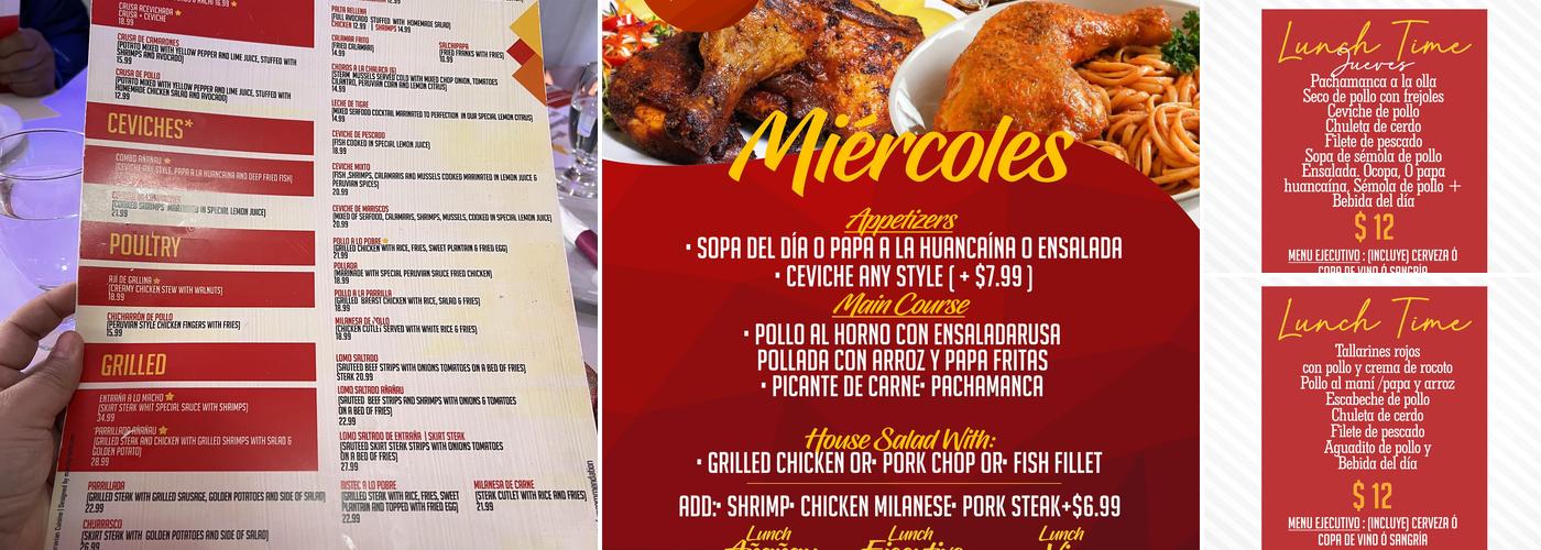 Ananau Peruvian Cuisine Menu