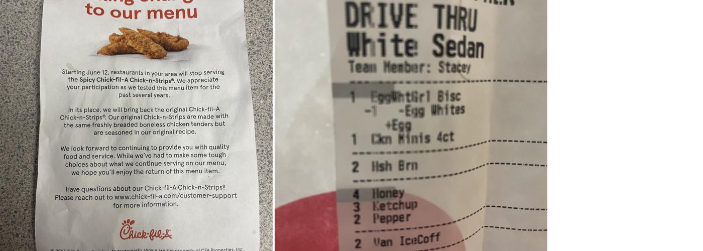 Chick-fil-A Menu