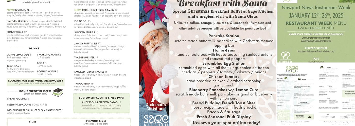 Sage Kitchen Menu
