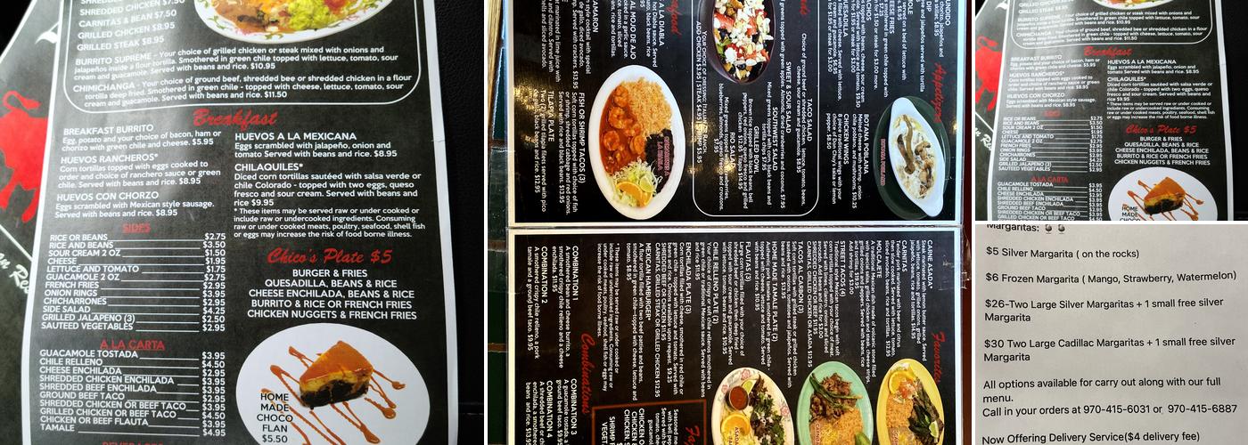 Los Dos Garcia's Menu