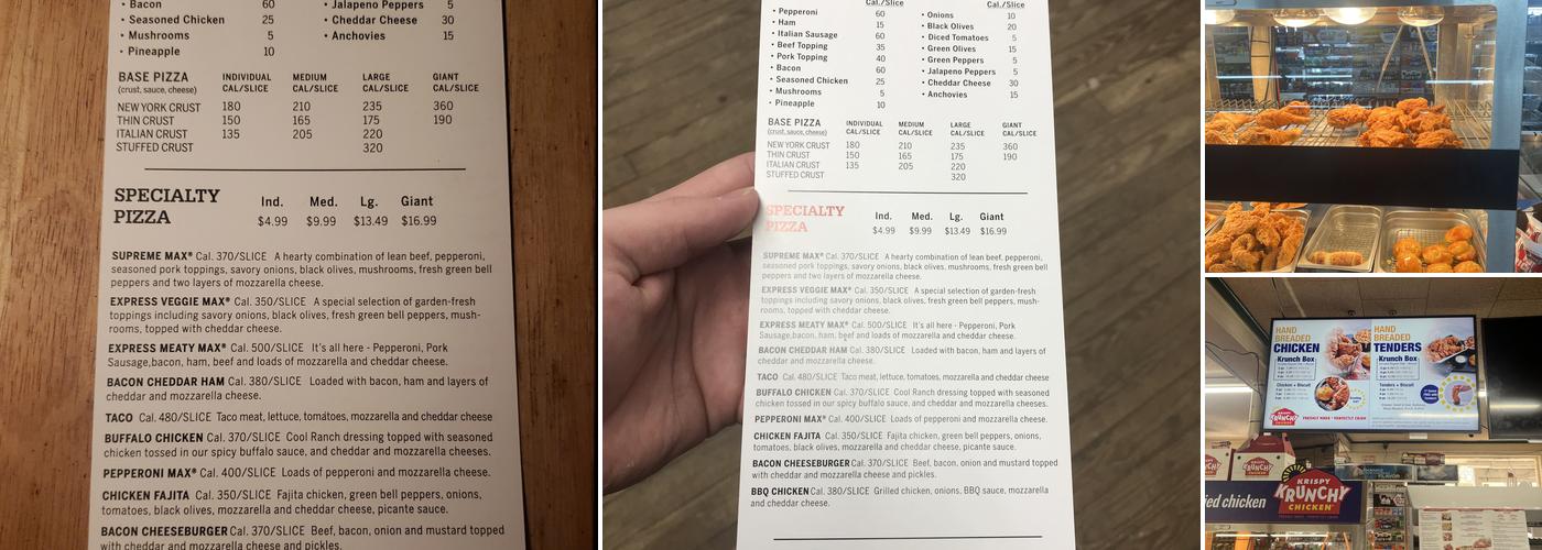 Pizza Inn Menu