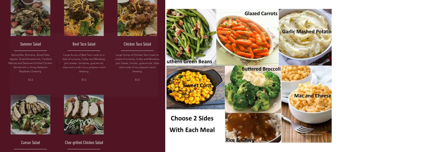 Easy2GoMeals.com Menu
