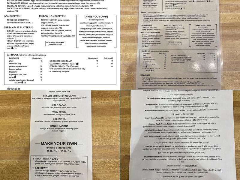 Local Urban Kitchen Wall Menu