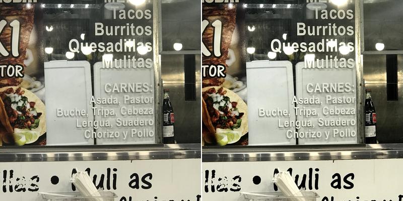 East La Tacos Menu
