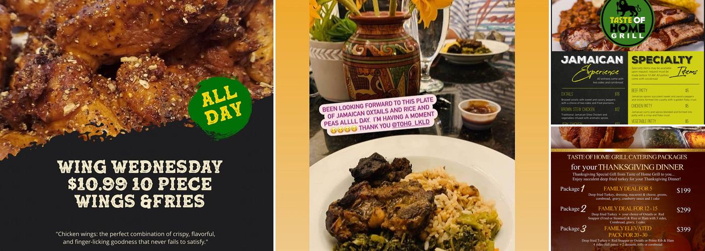 Taste of Home Grill Menu