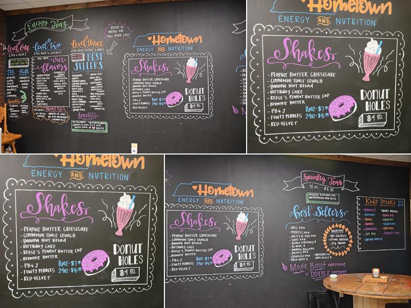 Hometown Energy And Nutrition Menu