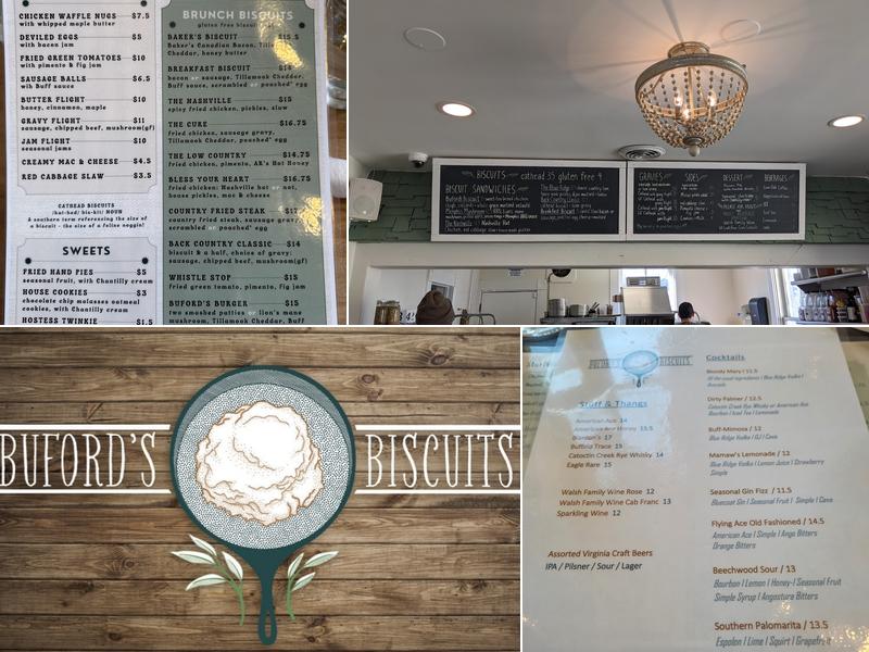 Buford's Biscuits Menu