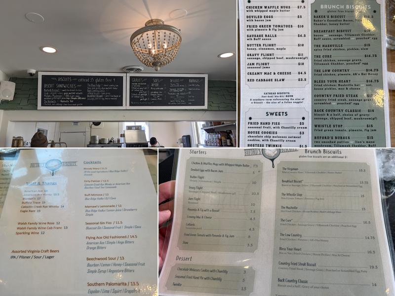 Buford's Biscuits Menu