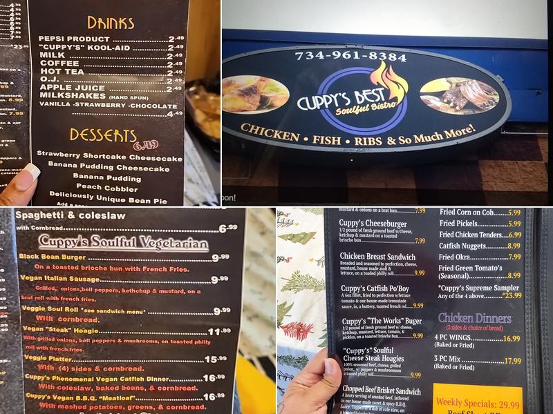 Cuppy's Best Soul Food Menu