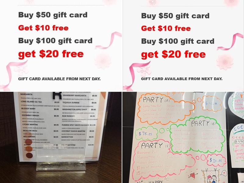 Umai Sushi Hibachi Menu