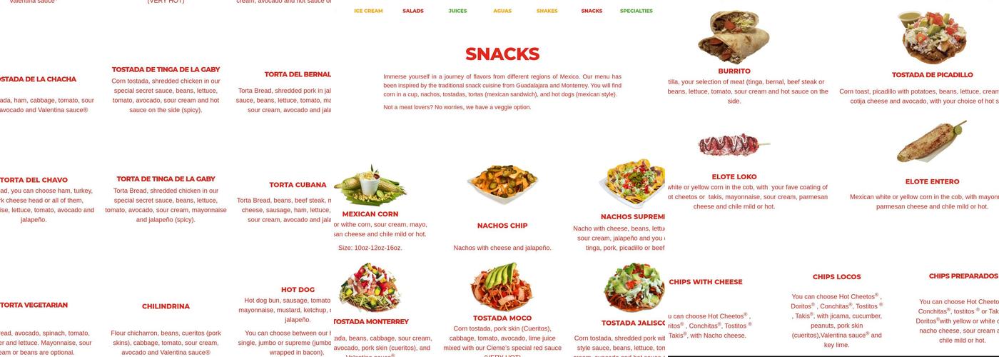 El kiosko (Conroe) Menu