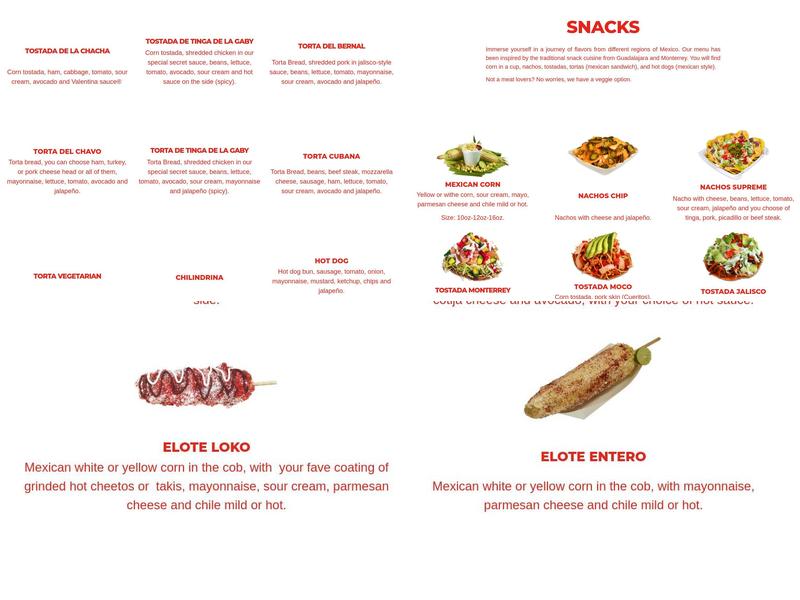 El kiosko (Conroe) Menu