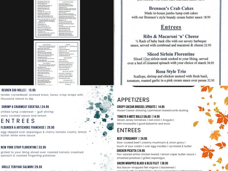 Patrick's Grille Menu