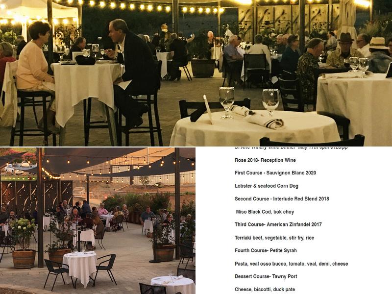 Di Arie Tasting Room Menu