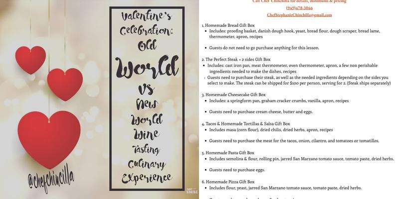 Chef Chinchilla Menu