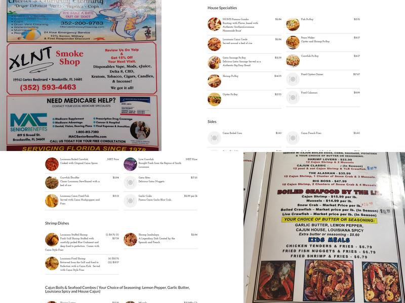 A Taste of New Orleans Menu