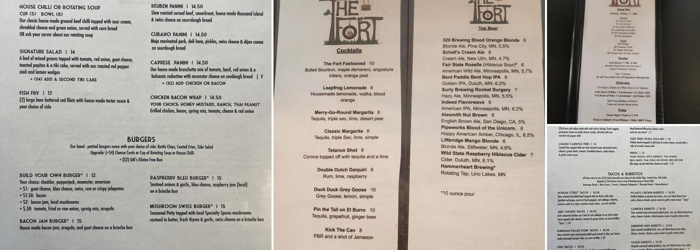 The Fort Menu