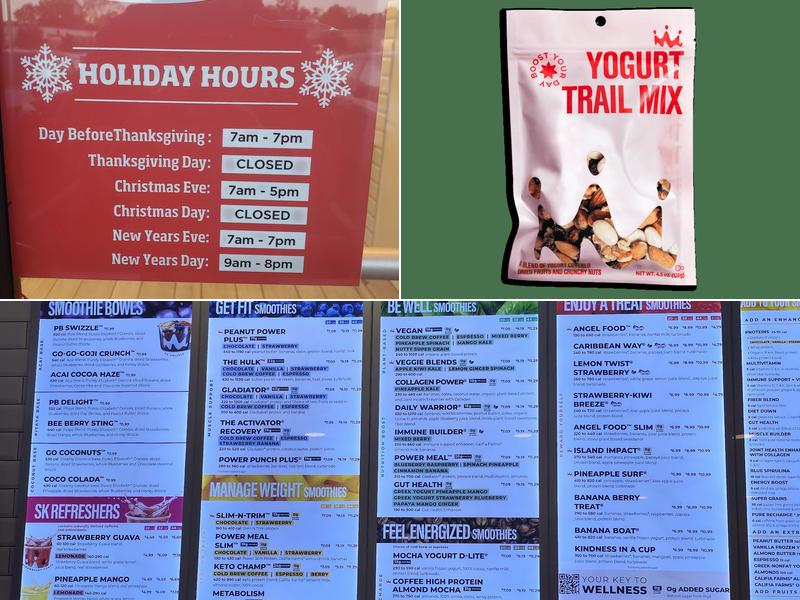 Smoothie King Menu