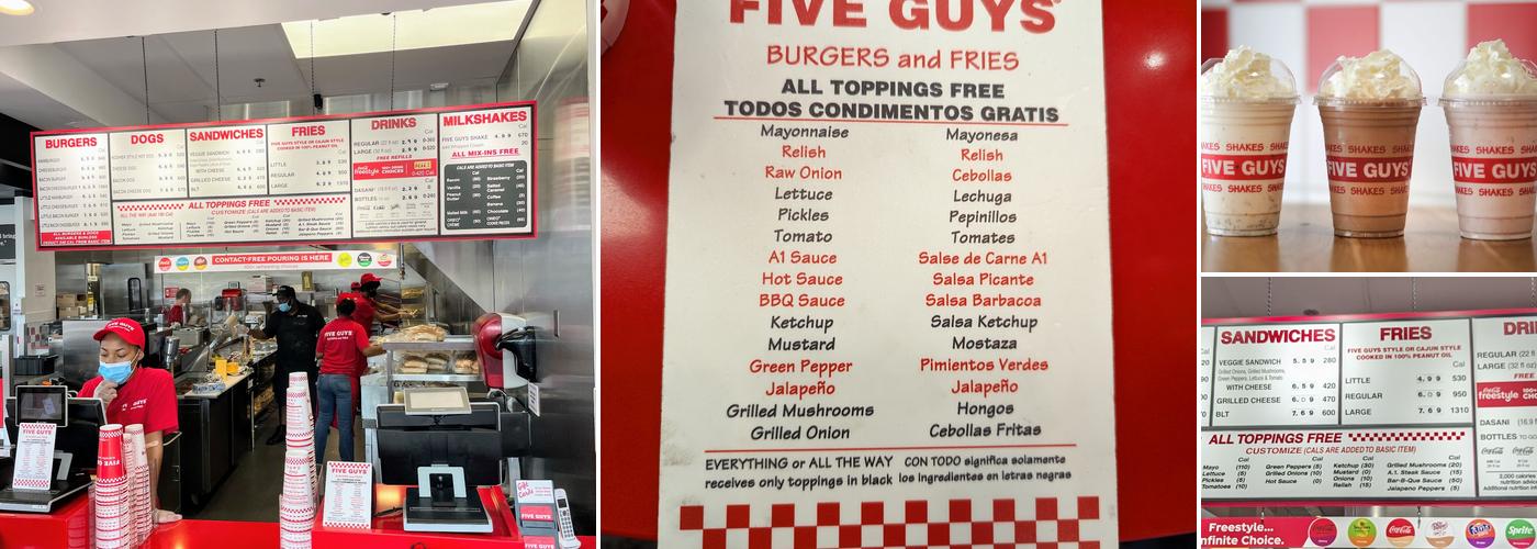 Five Guys Menu