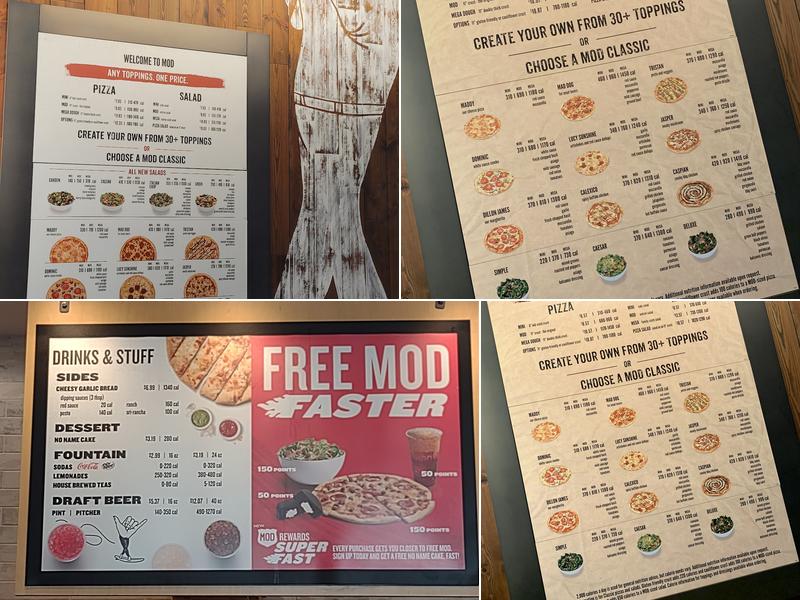 MOD Pizza Menu