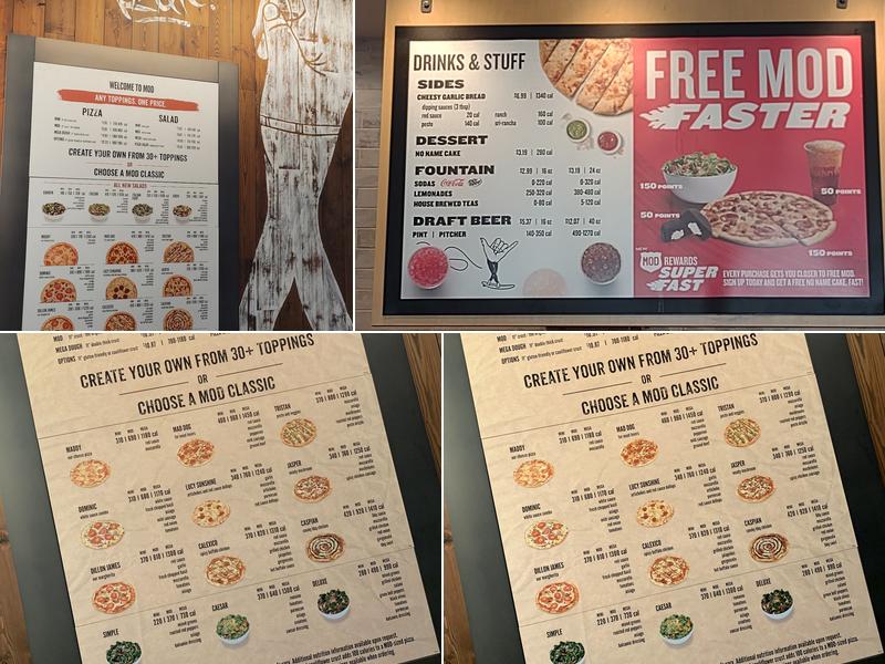 MOD Pizza Menu