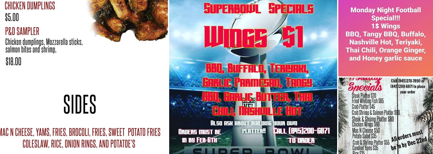 P&D Seafood Restaurant Menu