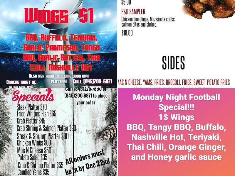 P&D Seafood Restaurant Menu