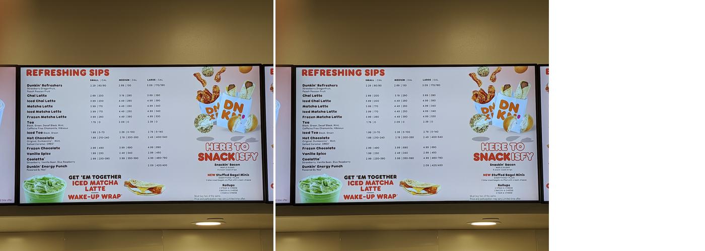 Dunkin' Menu