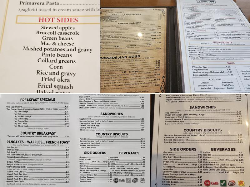 Small Town Kitchen Menu