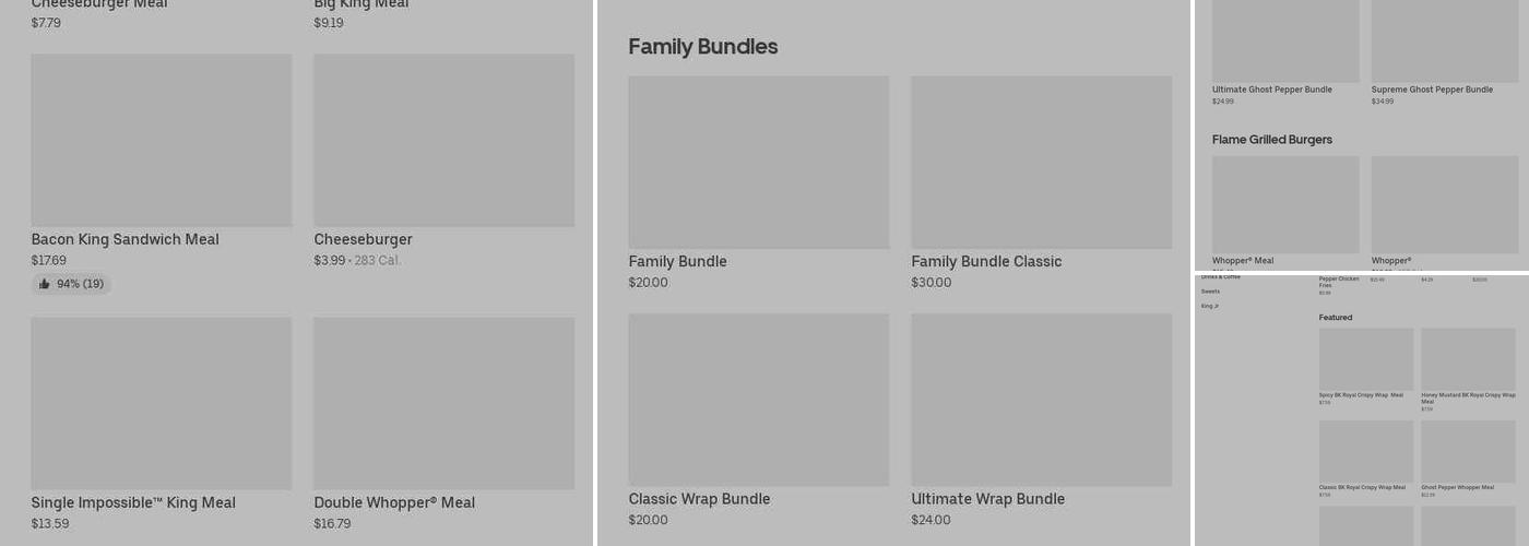 Burger King Menu